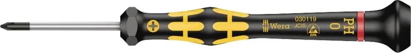 Wera 1550 PH Kraftform Micro 05030119001 ESD Kreuzschlitz-Schraubendreher PH 0 Klingenlänge: 40 mm by Wera – product image