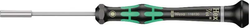 Wera 2069 Elektrotechnik und Feinwerktechnik Steckschlüssel-Schraubendreher Schlüsselweite (metrisch): 2.8 mm Schlüsselweite (Zoll): 7/64 Zoll Klingenlänge: 60 de Wera – image du produit
