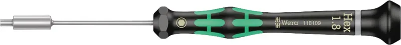 Wera 2069 Elektrotechnik und Feinwerktechnik Steckschlüssel-Schraubendreher Schlüsselweite (metrisch): 1.8 mm Klingenlänge: 60 mm by Wera – product image
