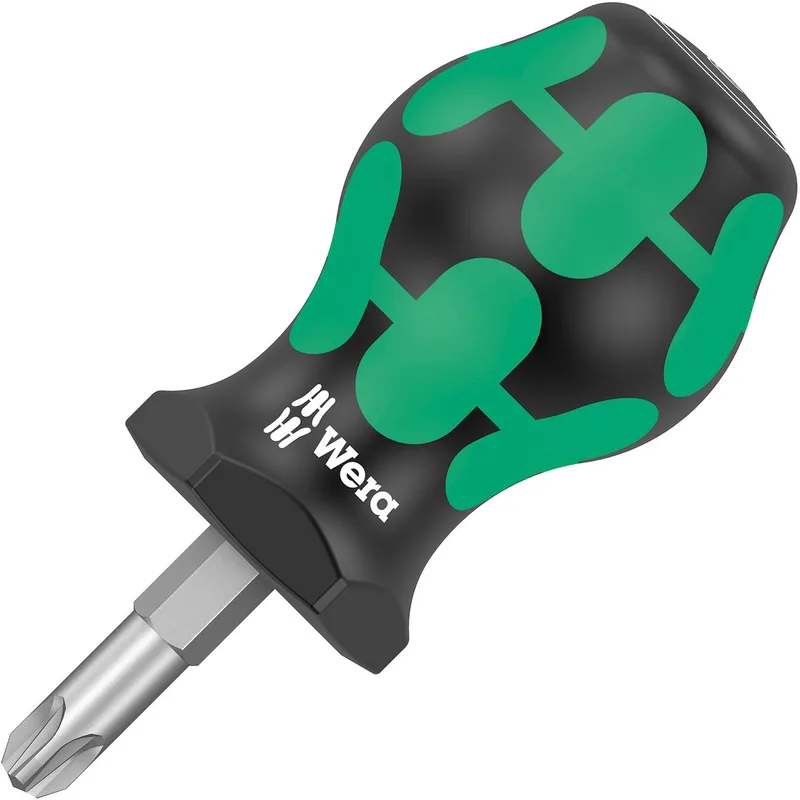 Wera 355 PZ Stubby 05008855001 Tournevis cruciforme PZ 3 Longueur de la lame: 25 mm de Wera, Kleurloos – image du produit