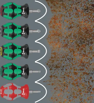 Wera 367 TORX® Stubby Torx-Schraubendreher Größe (Schraubendreher) T 10 Klingenlänge: 25 mm 1 St. by Wera – product image 2 of 2