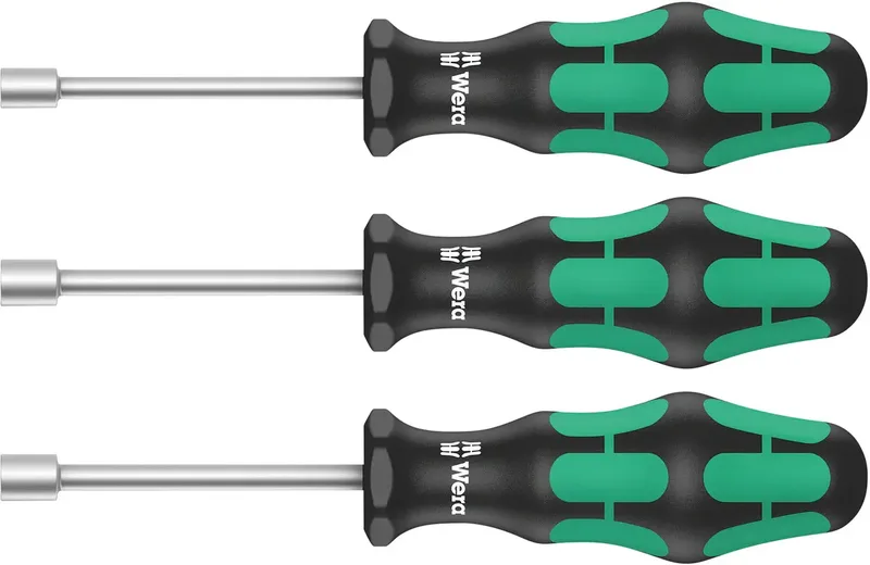 Wera 395 HO/3 Sanitär sanitaire Tournevis à douille Taille (métrique): 10 mm Largeur sur pans (en pouces): 7/16 pouces de Wera – image du produit