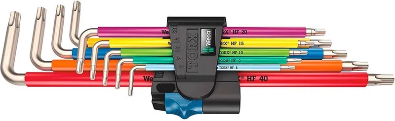 Winkelschlüsselsatz 3967/9 TX SXL Multicolour HF Stainless 1, Schraubendreher von Wera, Kleurloos – Produktbild 1 von 2