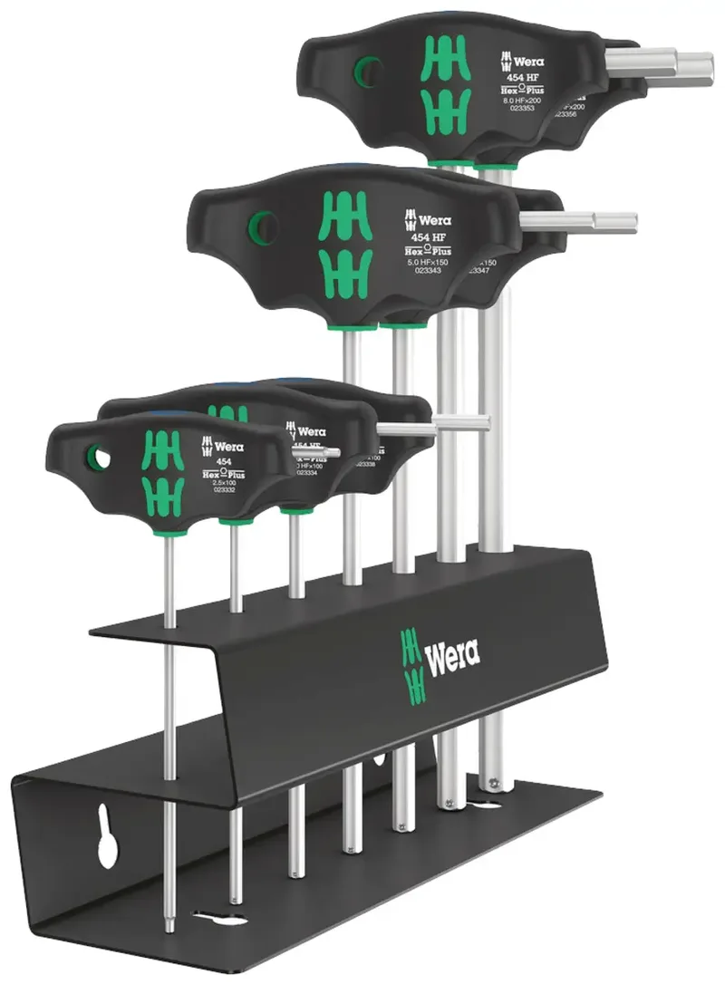 454/7 HF Set 2 Quergriff-Schraubendreher + Rack, 7-teilig von Wera – Produktbild