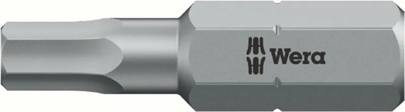 "Wera 5056340001 1/4"" Hex-Plus Inbus Bit - 10.0 x 25mm" by Wera – product image