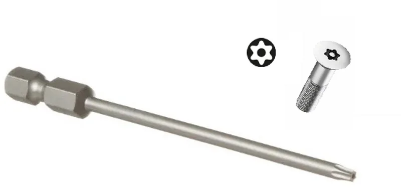 Wera 5060050001 1/4" Torx Bit met boring - T10 x 89mm fra Wera – produktbillede