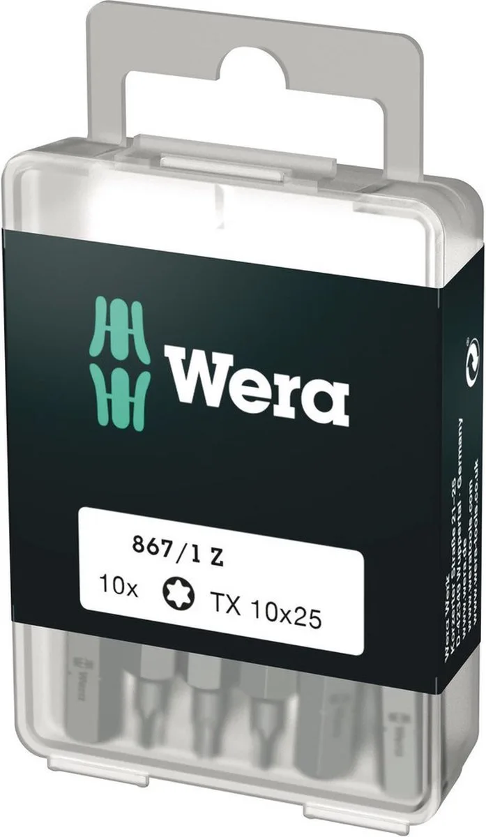 Wera 5072406001 1/4" Torx Bit - T10 x 25mm by Wera – product image