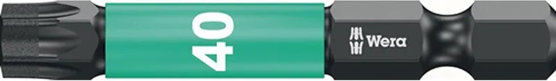 Wera 5x bit 867/4 IMP DC T40 Lengte 50 mm 1/4" E6.3 Slagmoer... von Wera – Produktbild