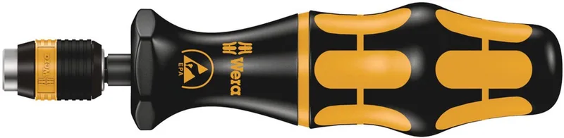 Wera - 7461 ESD Kraftform - draaimomentschroevendraaier - rapidaptor wisselhouder - 1.2-3.0nm by Wera, Yellow – product image