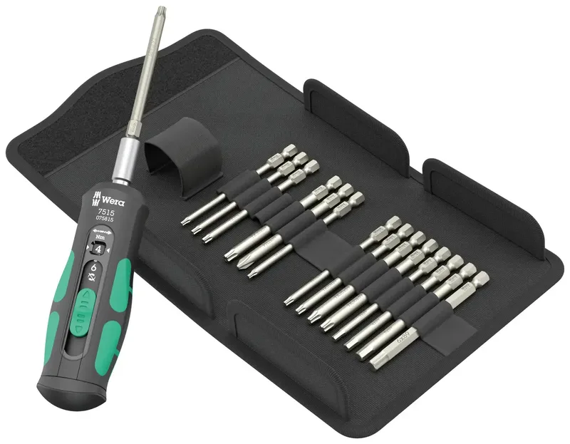 Wera 7515/16 Kraftform Safe-Torque Speed Universal 1 05075851001 Bit-Set 16teilig Kreuzschlitz Phillips, TORX BO, TORX Plus, Innen-Sechskant inkl. de Wera – image du produit 1 sur 3