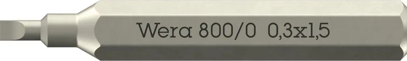 Wera 800/0 Micro Bits für Schlitzschrauben - 05058104001 van Wera – productafbeelding