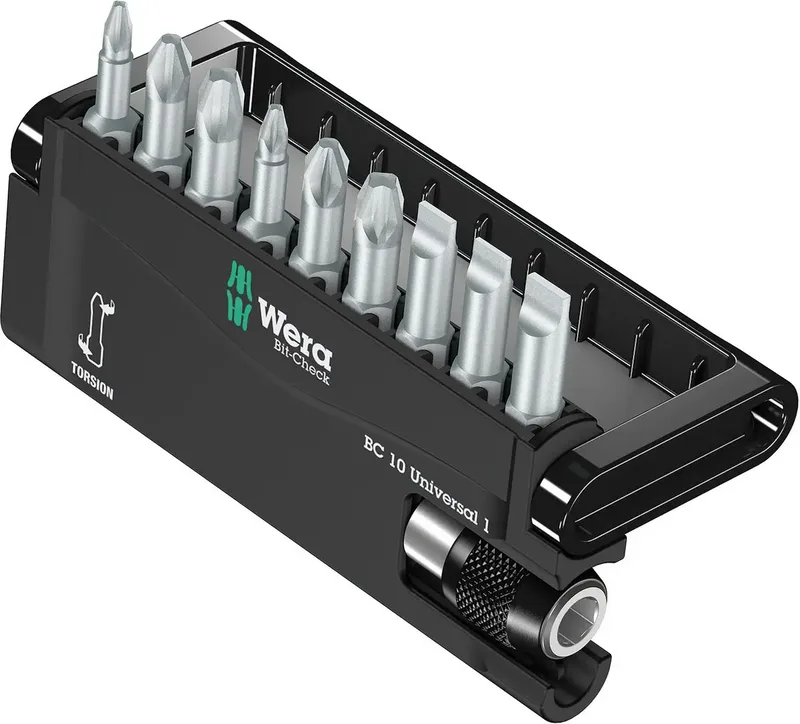Wera 8100-9/TZ 05056161001 Bit-Set 10teilig Schlitz, Kreuzschlitz Phillips, Kreuzschlitz Pozidriv Torsionszone by Wera – product image