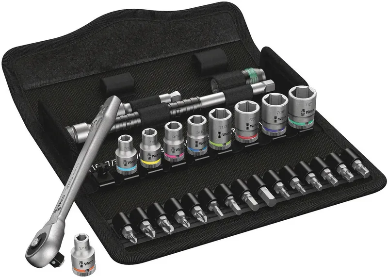 Wera 8100 SA 10 Zyklop Jeu de clés à douille en pouces 1/4 28 pièces 05004020001 de Wera – image du produit