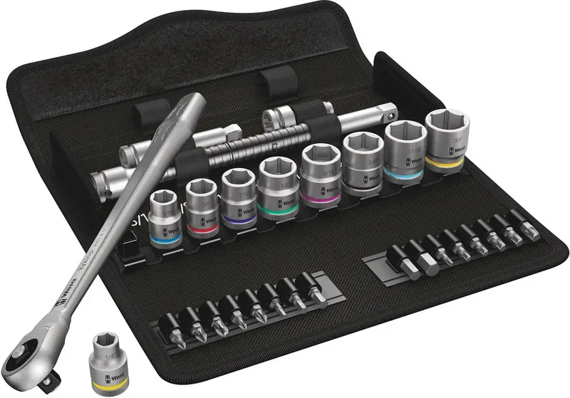 Wera 8100 SB 10 Zyklop Steckschlüsselsatz zöllig 3/8 29teilig 05004050001 von Wera – Produktbild