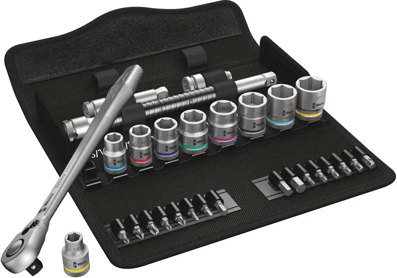 Wera 8100 SB 11 Zyklop Jeu de clés à douille en pouces 3/8 29 pièces 05004051001 de Wera – image du produit