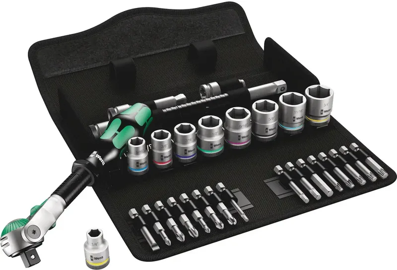 Wera 8100 SB 9 Zyklop Steckschlüsselsatz zöllig 3/8 29teilig 05004049001 von Wera – Produktbild