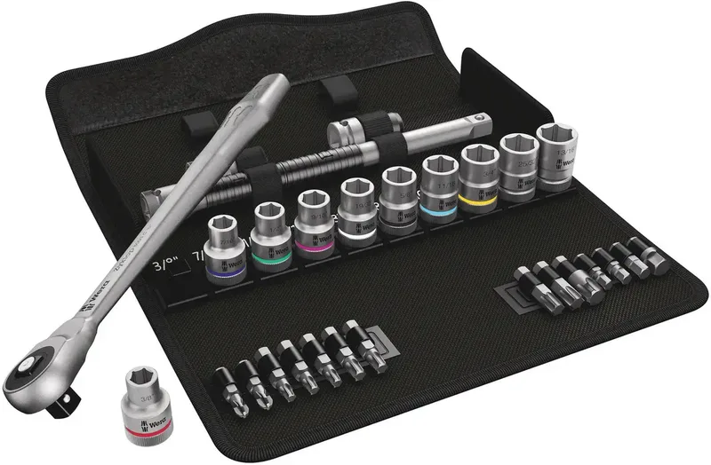 Wera 8100 SC 10 Zyklop Steckschlüsselsatz zöllig 1/2 28teilig 05004080001 von Wera – Produktbild