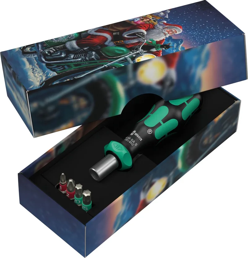 Wera 838 RA S/4 Christmas 2025 05135823001 Bit- en steeksleutelset 1/4 fra Wera, Kleurloos – produktbillede