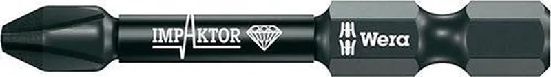 Wera 851/4 Impaktor DC Phillips Bit PH3 x 50mm VE=5 - 05057657001 by Wera – product image