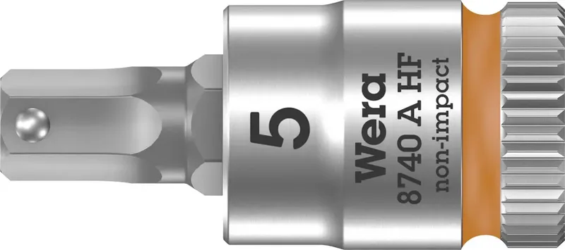 Wera 8740 A 05003335001 Innen-Sechskant Steckschlüssel-Bit-Einsatz Haltefunktion 5 mm 1/4 5 mm 1/4 (6.3 mm) von Wera – Produktbild