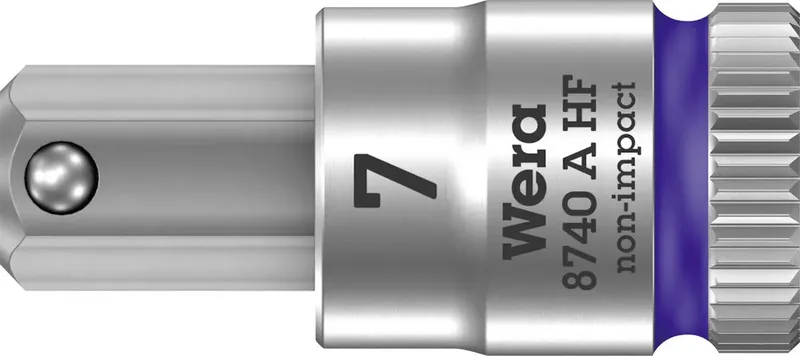 Wera 8740 A 05003341001 Innen-Sechskant Steckschlüssel-Bit-Einsatz Haltefunktion 7 mm 1/4 7 mm 1/4 (6.3 mm) von Wera – Produktbild
