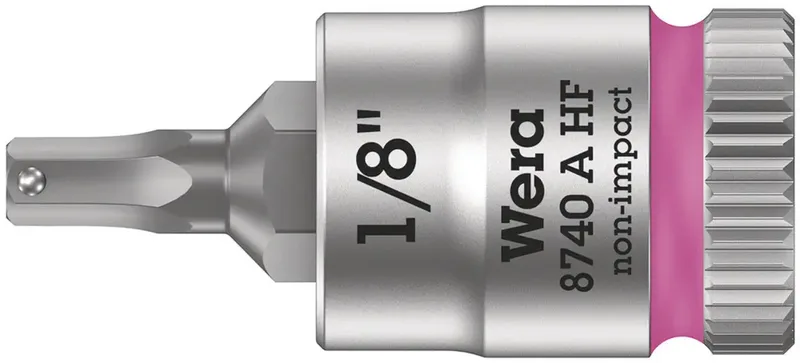 Wera 8740 A 05003383001 Innen-Sechskant Steckschlüsseleinsatz Haltefunktion 6.3 mm 1/8 1/4 (6.3 mm) von Wera – Produktbild