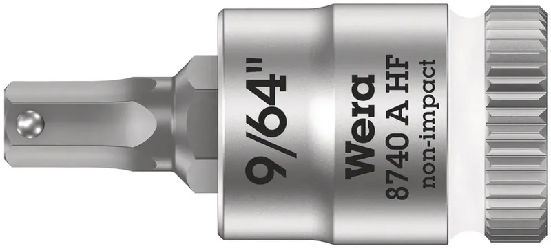Wera 8740 A 05003384001 Innen-Sechskant Steckschlüsseleinsatz Haltefunktion 9/64 9/64 1/4 (6.3 mm) de Wera – image du produit