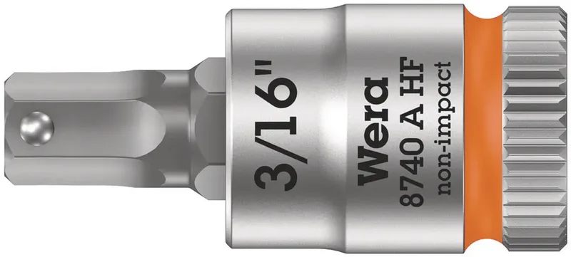 Wera 8740 A 05003386001 Innen-Sechskant Steckschlüsseleinsatz Haltefunktion 3/16 3/16 1/4 (6.3 mm) von Wera – Produktbild