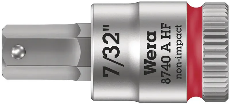 Wera 8740 A 05003387001 Innen-Sechskant Steckschlüsseleinsatz Haltefunktion 6.3 mm 7/32 1/4 (6.3 mm) de Wera – image du produit