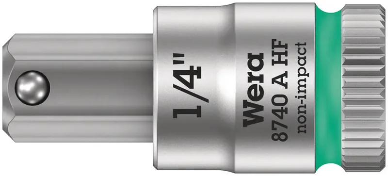 Wera 8740 A 05003388001 Innen-Sechskant Steckschlüsseleinsatz Haltefunktion 1/4 1/4 (6.3 mm) by Wera – product image