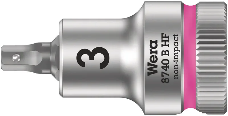 Wera 8740 B HF 05003030001 Außen-Sechskant Steckschlüsseleinsatz Haltefunktion 3 mm 3/8 3 mm 3/8 (10 mm) von Wera – Produktbild