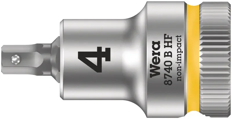 Wera 8740 B HF 05003031001 Außen-Sechskant Steckschlüsseleinsatz Haltefunktion 4 mm 3/8 SW 4 3/8 (10 mm) von Wera – Produktbild