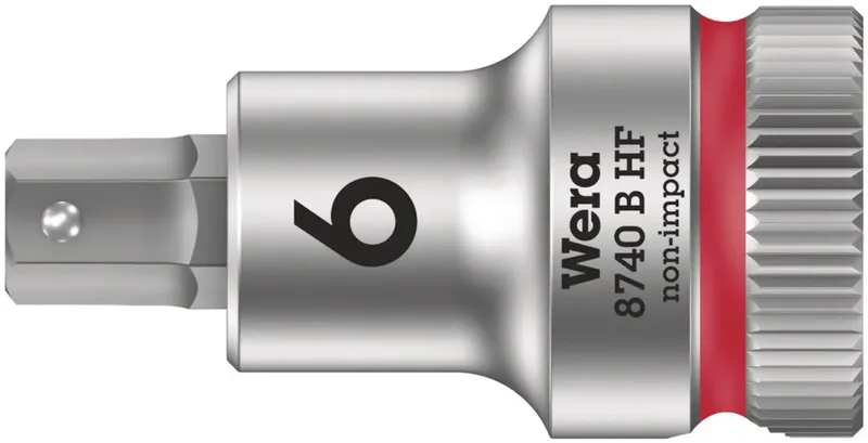 Wera 8740 B HF 05003035001 Außen-Sechskant Steckschlüsseleinsatz Haltefunktion 6 mm 3/8 6 mm 3/8 (10 mm) by Wera – product image