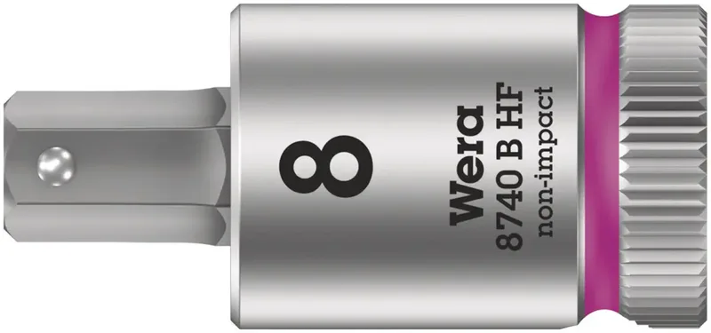 Wera 8740 B HF 05003039001 Außen-Sechskant Steckschlüsseleinsatz Haltefunktion 8 mm 3/8 (10 mm) von Wera – Produktbild