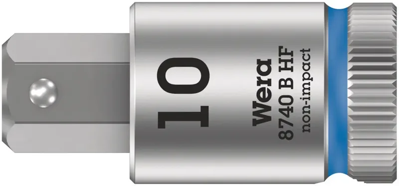 Wera 8740 B HF 05003043001 Außen-Sechskant Steckschlüsseleinsatz Haltefunktion 10 mm 3/8 10 mm 3/8 (10 mm) von Wera – Produktbild