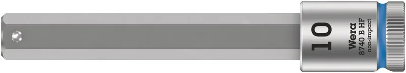 Wera 8740 B HF 05003044001 Außen-Sechskant Steckschlüsseleinsatz Haltefunktion 10 mm 3/8 10 mm 3/8 (10 mm) de Wera – image du produit