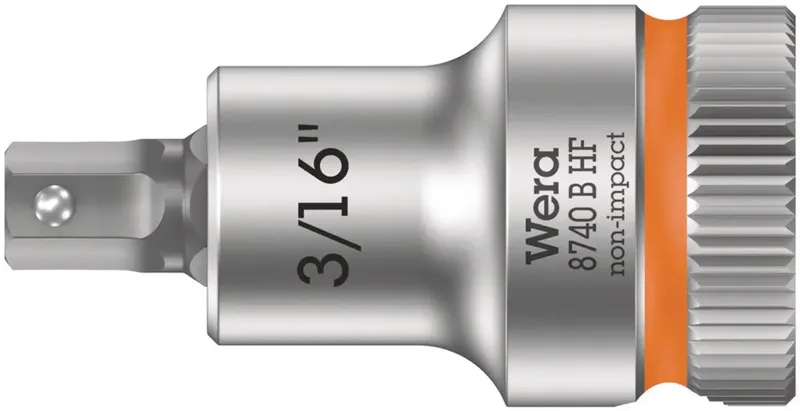 Wera 8740 B HF 05003085001 Außen-Sechskant Steckschlüsseleinsatz Haltefunktion 10 mm 3/16 3/8 3/8 (10 mm) de Wera – image du produit