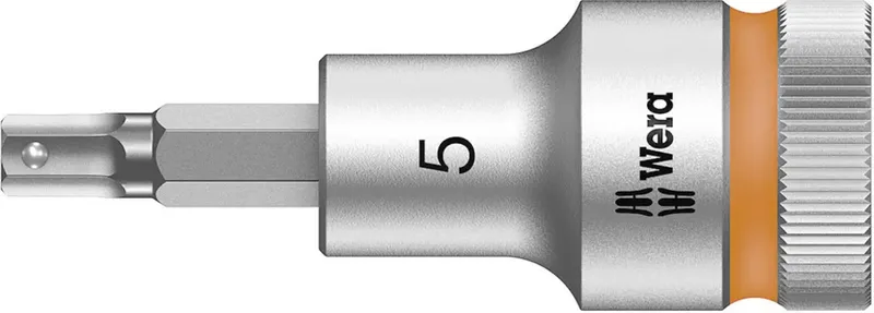 Wera 8740 C HF 05003821001 Innen-Sechskant Steckschlüssel-Bit-Einsatz Haltefunktion 5 mm 5 mm 1/2 (12.5 mm) de Wera – image du produit