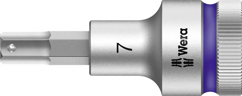 Wera 8740 C HF 05003823001 Innen-Sechskant Steckschlüssel-Bit-Einsatz Haltefunktion 7 mm 1/2 7 mm 1/2 (12.5 mm) von Wera – Produktbild