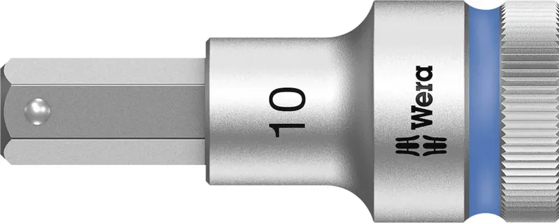 Wera 8740 C HF 05003825001 Innen-Sechskant Steckschlüssel-Bit-Einsatz Haltefunktion 10 mm 10 mm 1/2 (12.5 mm) de Wera – image du produit
