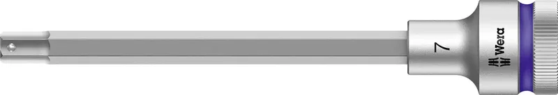 Wera 8740 C HF 05003843001 Innen-Sechskant Steckschlüssel-Bit-Einsatz Haltefunktion 7 mm 1/2 7 mm 1/2 (12.5 mm) de Wera – image du produit