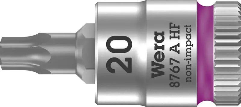 Wera 8767 A 05003364001 Innen-Sechsrund (TX) Steckschlüssel-Bit-Einsatz Haltefunktion 1/4 T 20 1/4 (6.3 mm) von Wera – Produktbild