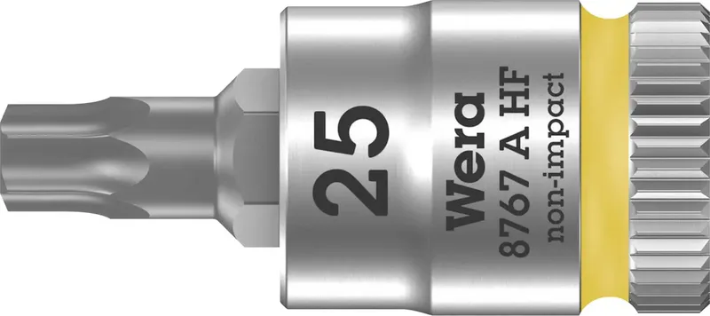 Wera 8767 A 05003365001 Innen-Sechsrund (TX) Steckschlüssel-Bit-Einsatz Haltefunktion 6.3 mm 1/4 T 25 1/4 (6.3 mm) by Wera – product image