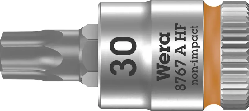 Wera 8767 A 05003369001 Innen-Sechsrund (TX) Steckschlüssel-Bit-Einsatz Haltefunktion 6.3 mm 1/4 T 30 1/4 (6.3 mm) von Wera – Produktbild