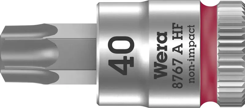 Wera 8767 A 05003371001 Innen-Sechsrund (TX) Steckschlüssel-Bit-Einsatz Haltefunktion 6.3 mm 1/4 T 40 1/4 (6.3 mm) von Wera – Produktbild