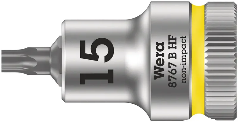 Wera 8767 B HF 05003060001 Innen-Sechsrund (TX) Steckschlüsseleinsatz Haltefunktion 10 mm 3/8 T 15 3/8 (10 mm) de Wera – image du produit