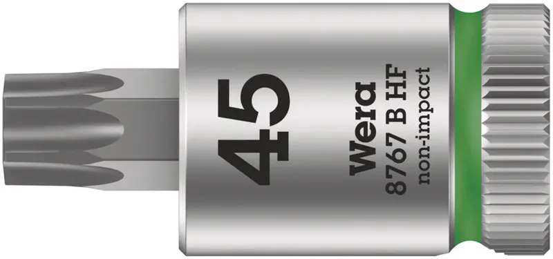 Wera 8767 B HF 05003070001 Innen-Sechsrund (TX) Steckschlüsseleinsatz Haltefunktion 10 mm 3/8 T 45 3/8 (10 mm) de Wera – image du produit