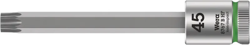 Wera 8767 B HF 05003071001 Innen-Sechsrund (TX) Steckschlüsseleinsatz Haltefunktion 10 mm 3/8 T 45 3/8 (10 mm) van Wera – productafbeelding
