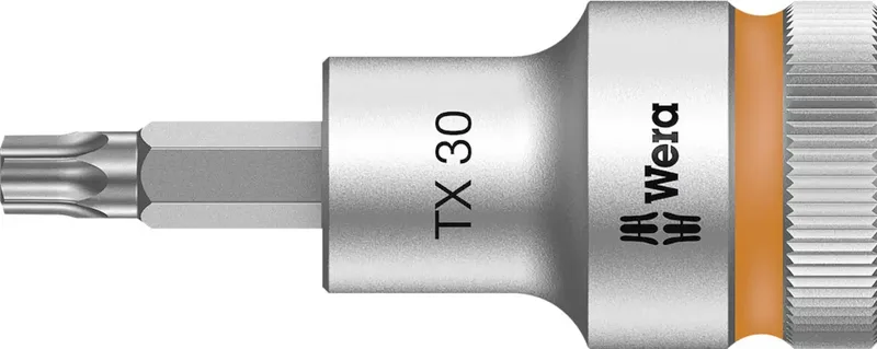 Wera 8767 C HF 05003833001 Innen-Sechsrund (TX) Steckschlüssel-Bit-Einsatz Haltefunktion 12.5 mm 1/2 T 30 1/2 (12.5 mm) von Wera – Produktbild