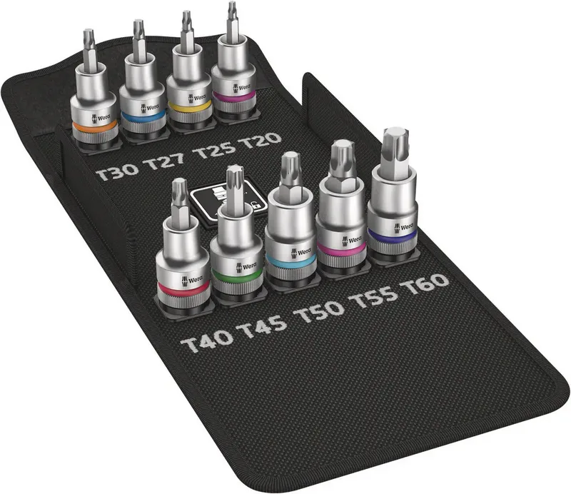 Wera 8767 C HF Steckschlüssel-Bit-Einsatz-Set metrisch 1/2 (12.5 mm) 9teilig 05004202001 fra Wera – produktbillede